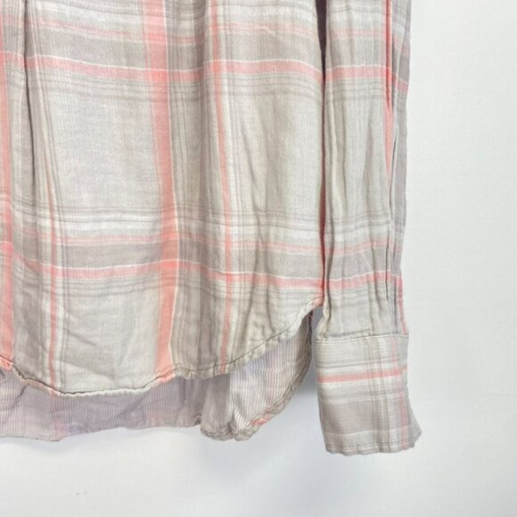 Kensie Pink and Grey Plaid Top - Picture 4 of 10